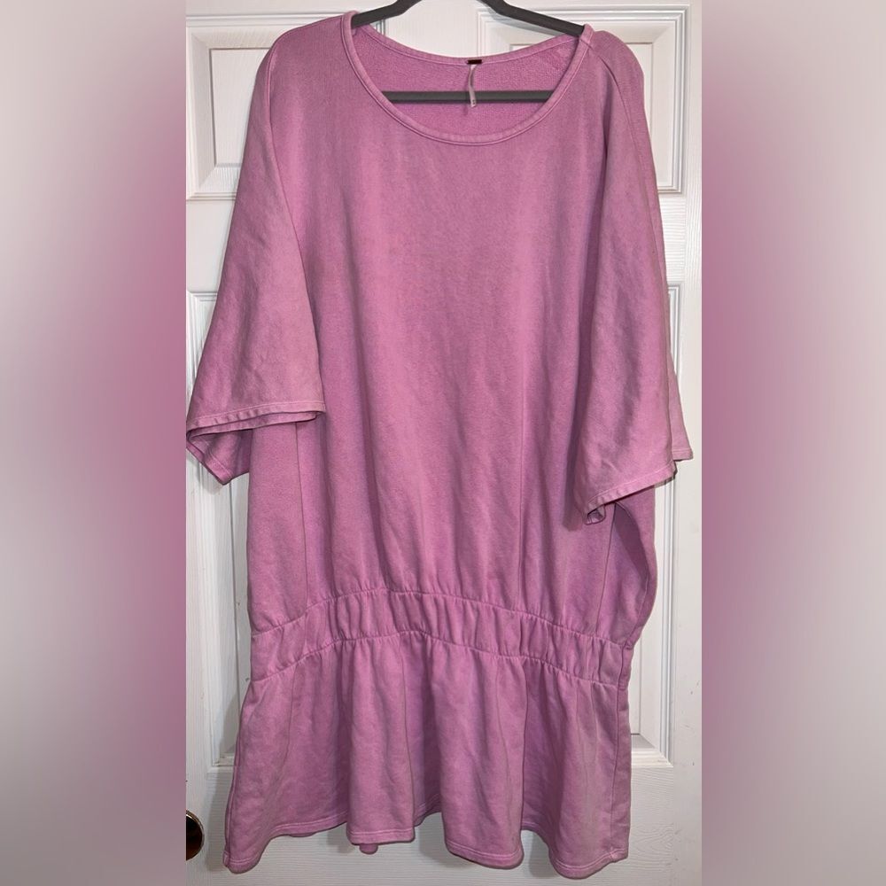 Free People Oversized Tunic Drop Waist Dress Size Medium EUC